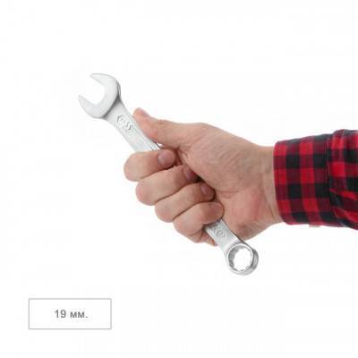 Будкрам купить Ключ комбинированный 19 мм Cr-V, покрытие сатин-хром; PROF DIN3113 INTERTOOL XT-1019 Ключ комбинированный 19 мм Cr-V, покрытие сатин-хром; PROF DIN3113 INTERTOOL XT-1019 4