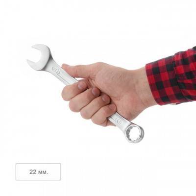 Будкрам купити Ключ комбинированный 22 мм Cr-V, покрытие сатин-хром; PROF DIN3113 INTERTOOL XT-1022 Ключ комбинированный 22 мм Cr-V, покрытие сатин-хром; PROF DIN3113 INTERTOOL XT-1022 4