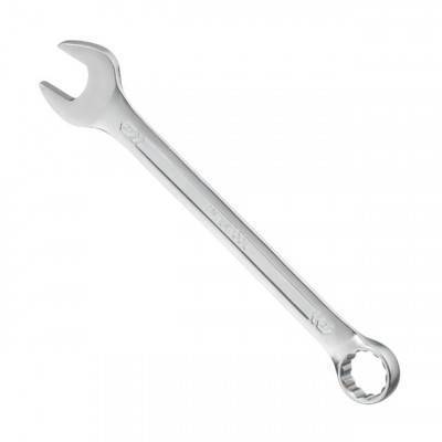 Будкрам купити Ключ комбинированный 27 мм Cr-V, покрытие сатин-хром; PROF DIN3113 INTERTOOL XT-1027