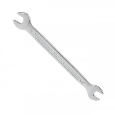 Будкрам купить Ключ рожковый 8-9мм Cr-V, покрытие сатин-хром; PROF DIN3113 INTERTOOL XT-1108