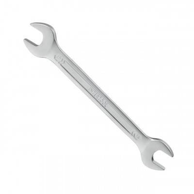 Будкрам купити Ключ рожковый 16-17мм Cr-V, покрытие сатин-хром; PROF DIN3113 INTERTOOL XT-1116