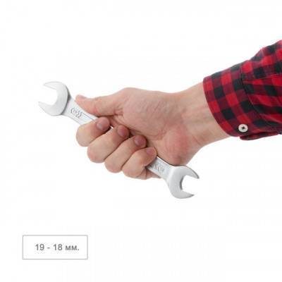 Будкрам купить Ключ рожковый 18-19мм Cr-V, покрытие сатин-хром; PROF DIN3113 INTERTOOL XT-1118 Ключ рожковый 18-19мм Cr-V, покрытие сатин-хром; PROF DIN3113 INTERTOOL XT-1118 4