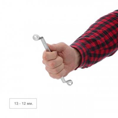 Будкрам купить Ключ накидной 12-13 мм Cr-V, покрытие сатин-хром; PROF DIN3113 INTERTOOL XT-1212 Ключ накидной 12-13 мм Cr-V, покрытие сатин-хром; PROF DIN3113 INTERTOOL XT-1212 4