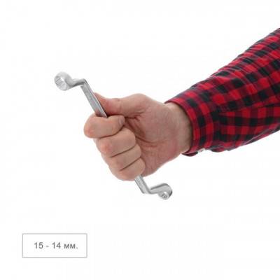 Будкрам купити Ключ накидной 14-15 мм Cr-V, покрытие сатин-хром; PROF DIN3113 INTERTOOL XT-1214 Ключ накидной 14-15 мм Cr-V, покрытие сатин-хром; PROF DIN3113 INTERTOOL XT-1214 4