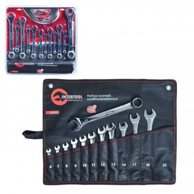 Будкрам купить Набор комбинированных ключей 12 шт. INTERTOOL XT-1512