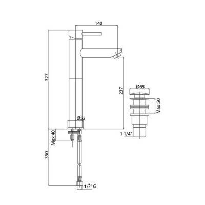 Будкрам купить Смеситель для раковины Bianchi Style LVBSTY2013UACRM Смеситель для раковины Bianchi Style LVBSTY2013UACRM 2