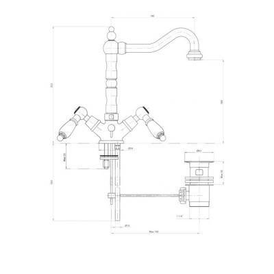 Будкрам купить Смеситель для раковины Bianchi First LVBFRS1036026IACRM Смеситель для раковины Bianchi First LVBFRS1036026IACRM 2