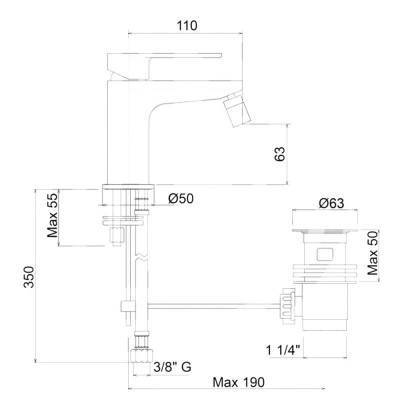 Будкрам купить Смеситель для биде Bianchi Freedom BIDFRE2003IMB03 Смеситель для биде Bianchi Freedom BIDFRE2003IMB03 2
