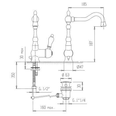 Будкрам купить Смеситель для раковины Bianchi Europe LVBEUR1055IACRM Смеситель для раковины Bianchi Europe LVBEUR1055IACRM 2