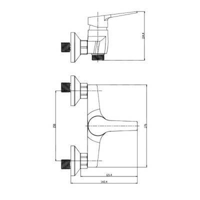 Будкрам купить Смеситель для душа Bianchi Bonny ESDBON2005SKCRM Смеситель для душа Bianchi Bonny ESDBON2005SKCRM 2