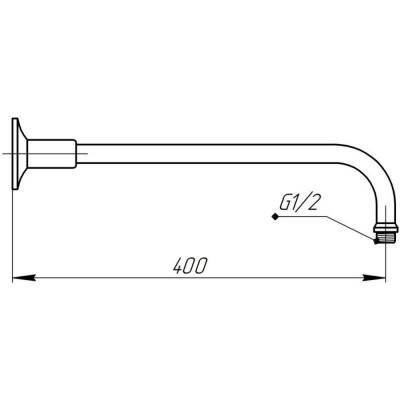 Будкрам купить Кронштейн для верхнего душа Bianchi BRDMNL080000CRM Кронштейн для верхнего душа Bianchi BRDMNL080000CRM 2