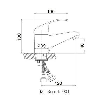 Будкрам купити Змішувач для раковини Qtap Smart CRM 001 Змішувач для раковини Qtap Smart CRM 001 2