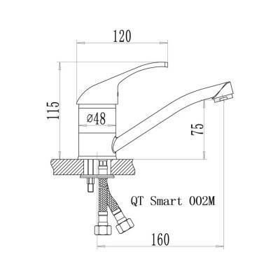 Будкрам купить Смеситель для кухни Qtap Smart CRM 002M Смеситель для кухни Qtap Smart CRM 002M 2
