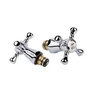 Будкрам купити Кран-букса Qtap Classic M12K CRM гума 1/2 " з ручкою Mayfair (пара)