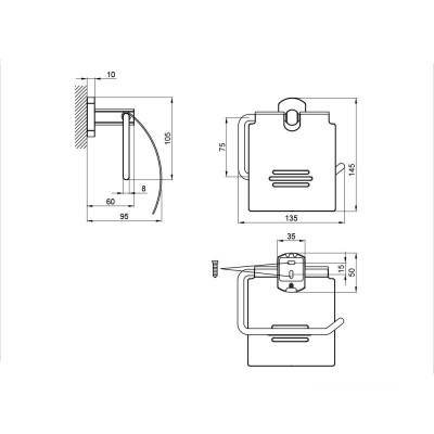 Будкрам купить Держатель для туалетной бумаги Qtap Liberty 1151 ORO Держатель для туалетной бумаги Qtap Liberty 1151 ORO 2