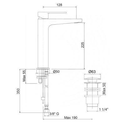 Будкрам купить Смеситель для раковины Bianchi Freedom LVBFRE201346UACRM Смеситель для раковины Bianchi Freedom LVBFRE201346UACRM 2