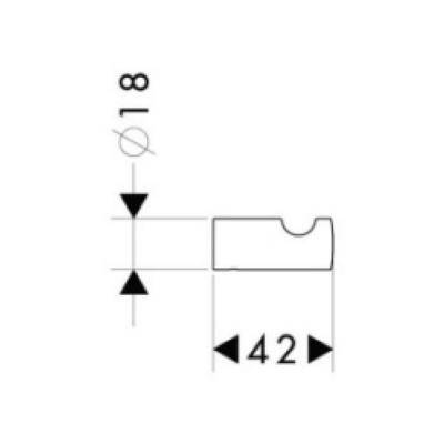 Будкрам купити Гачок Hansgrohe Logis 40511000 Гачок Hansgrohe Logis 40511000 2