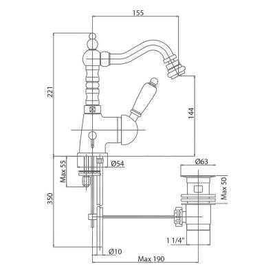 Будкрам купить Смеситель для биде Bianchi Europe BIDEUR1056IAVOT Смеситель для биде Bianchi Europe BIDEUR1056IAVOT 2
