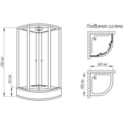 Будкрам купить Душевой бокс Qtap SB9090.1 SAT Душевой бокс Qtap SB9090.1 SAT 2