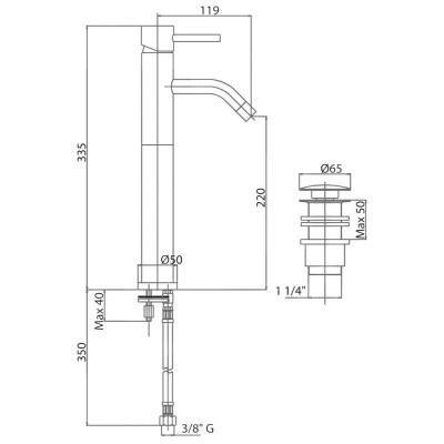 Будкрам купить Смеситель для раковины Bianchi Mini LVBMIN2013UACRM Смеситель для раковины Bianchi Mini LVBMIN2013UACRM 2