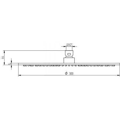 Будкрам купить Лейка для верхнего душа Bianchi Steel SOFSTE270000INX Лейка для верхнего душа Bianchi Steel SOFSTE270000INX 2