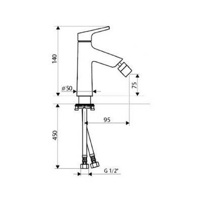 Будкрам купить Смеситель для биде Qtap Elegance CRM 001A Смеситель для биде Qtap Elegance CRM 001A 2