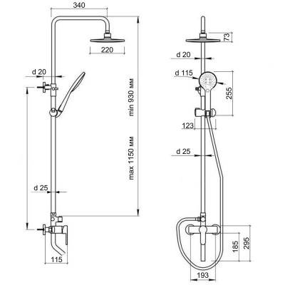 Будкрам купити Душова система Qtap CRM 1006 Душова система Qtap CRM 1006 2