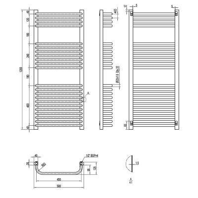 Будкрам купить Полотенцесушитель водяной Qtap Glory (WHI) P22 1200x500 HY Полотенцесушитель водяной Qtap Glory (WHI) P22 1200x500 HY 2