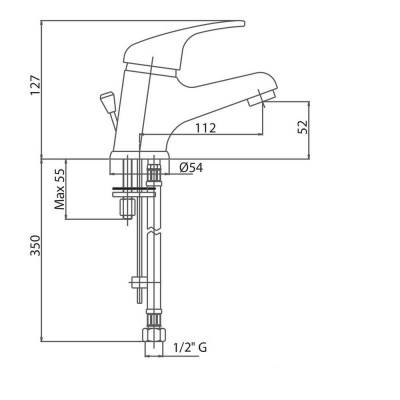 Будкрам купить Смеситель для раковины Bianchi Star LVBSTR2002STRSACRM Смеситель для раковины Bianchi Star LVBSTR2002STRSACRM 2