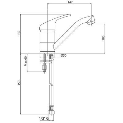 Будкрам купить Смеситель для кухни Bianchi Star LVBSTR2016STRZACRM Смеситель для кухни Bianchi Star LVBSTR2016STRZACRM 2
