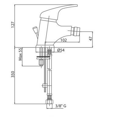 Будкрам купить Смеситель для биде Bianchi Star BIDSTR2003STRSACRM Смеситель для биде Bianchi Star BIDSTR2003STRSACRM 2