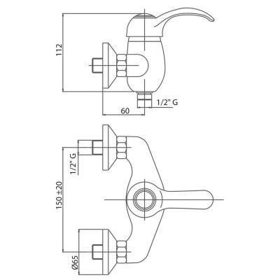 Будкрам купить Смеситель для душа Bianchi Class ESDCLS2005SKCRM Смеситель для душа Bianchi Class ESDCLS2005SKCRM 2