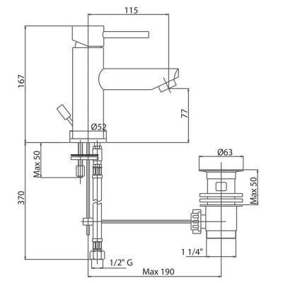 Будкрам купить Смеситель для раковины Bianchi Style LVBSTY2002IACRM Смеситель для раковины Bianchi Style LVBSTY2002IACRM 2