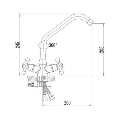 Будкрам купити Змішувач для кухні Qtap Dominox CRM 271 Змішувач для кухні Qtap Dominox CRM 271 2