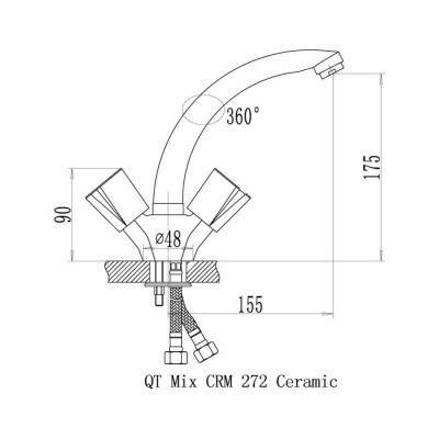 Будкрам купить Смеситель для кухни Qtap Mix CRM 272 Смеситель для кухни Qtap Mix CRM 272 2