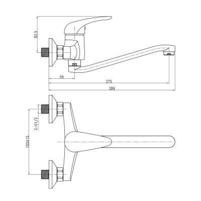 Будкрам купить Смеситель для кухни Qtap Eventi CRM 009 Смеситель для кухни Qtap Eventi CRM 009 2