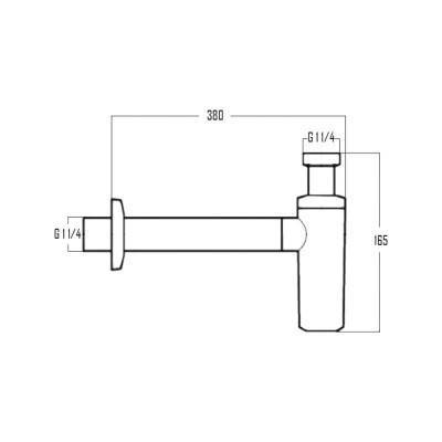 Будкрам купить Сифон для раковины Bianchi SIFMNL362000CRM Сифон для раковины Bianchi SIFMNL362000CRM 2