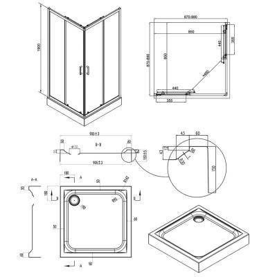 Будкрам купити Набір Qtap душова кабіна Taurus BLA1099SC6 Clear + піддон Unisquare 309915 Набір Qtap душова кабіна Taurus BLA1099SC6 Clear + піддон Unisquare 309915 2