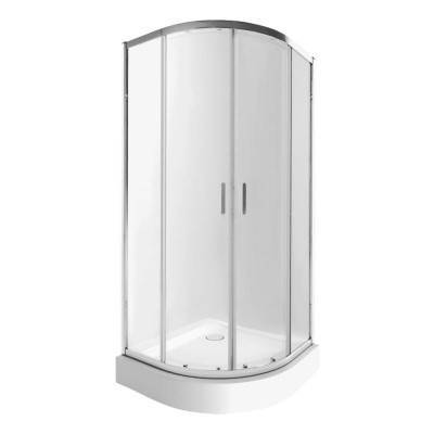 Будкрам купить Набор Qtap душевая кабина Taurus CRM1011AC6 Clear + поддон Uniarc 301115