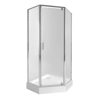 Будкрам купить Набор Qtap душевая кабина Leo CRM10995-AC6 Clear + поддон Leoscorp 309915