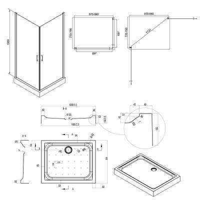 Будкрам купить Набор Qtap душевая кабина Gemini CRM1018RC6 Clear + поддон Unirect 301815 Набор Qtap душевая кабина Gemini CRM1018RC6 Clear + поддон Unirect 301815 2