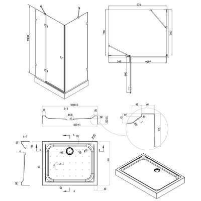 Будкрам купить Набор Qtap душевая кабина Capricorn CRM1018RC6 Clear + поддон Unirect 301815 Набор Qtap душевая кабина Capricorn CRM1018RC6 Clear + поддон Unirect 301815 2