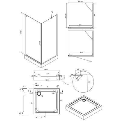 Будкрам купити Набір Qtap душова кабіна Aquarius CRM1099SC6 Clear + піддон Unisquare 309915 Набір Qtap душова кабіна Aquarius CRM1099SC6 Clear + піддон Unisquare 309915 2