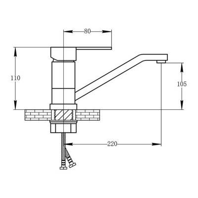 Будкрам купить Смеситель для кухни Potato P4906 Смеситель для кухни Potato P4906 2