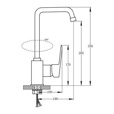 Будкрам купить Смеситель для кухни Potato P4009 Смеситель для кухни Potato P4009 2