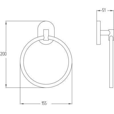 Будкрам купить Полотенцедержатель Potato P2904 Полотенцедержатель Potato P2904 2