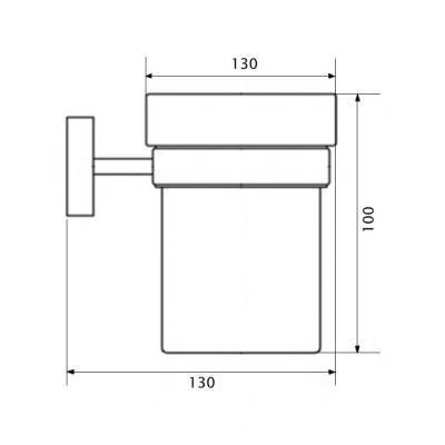 Будкрам купить Стакан Potato P2906-1 с держателем зубных щеток Стакан Potato P2906-1 с держателем зубных щеток 2