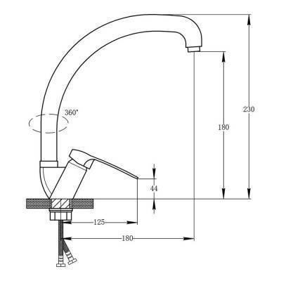 Будкрам купить Смеситель для кухни Potato P5922 Смеситель для кухни Potato P5922 2