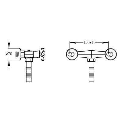 Будкрам купити Змішувач для душу Potato P2064 Змішувач для душу Potato P2064 2