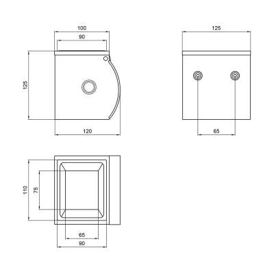 Будкрам купить Держатель для туалетной бумаги Potato P300 Держатель для туалетной бумаги Potato P300 2